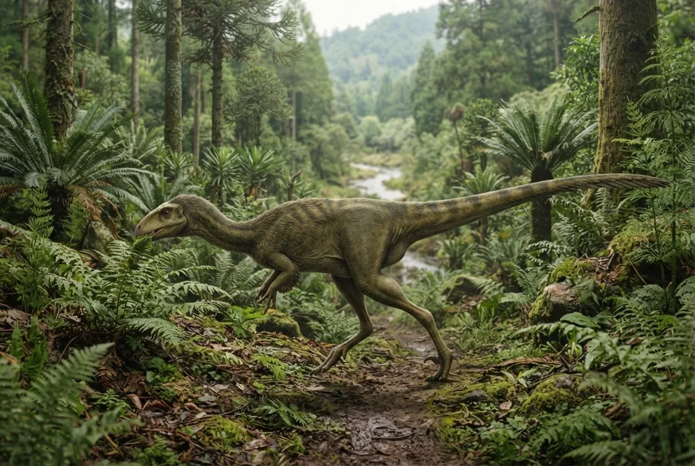 Hexinlusaurus, tehisaru joonistatud