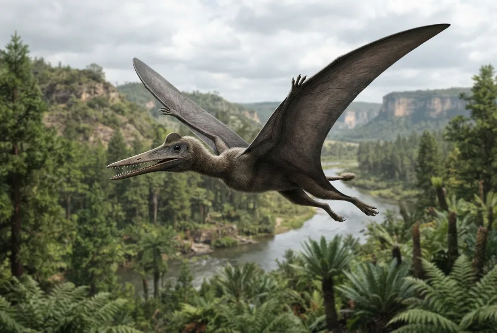 รูป Hongshanopterus ที่สร้างโดย AI