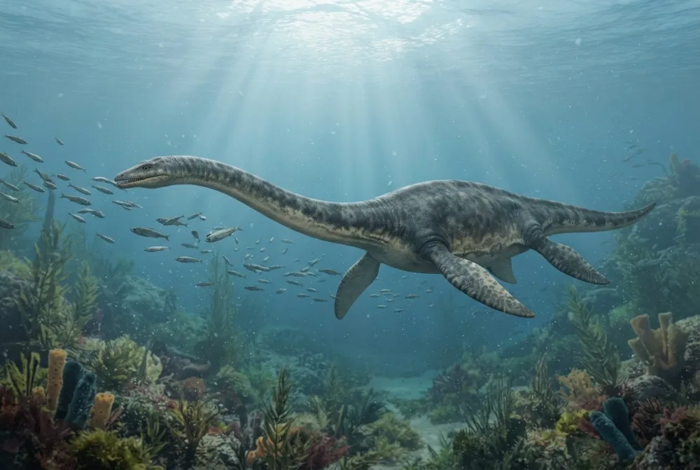 AI-made picture of Hydrotherosaurus