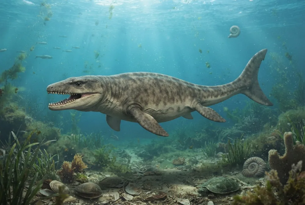 Igdamanosaurus, tehisaru joonistatud