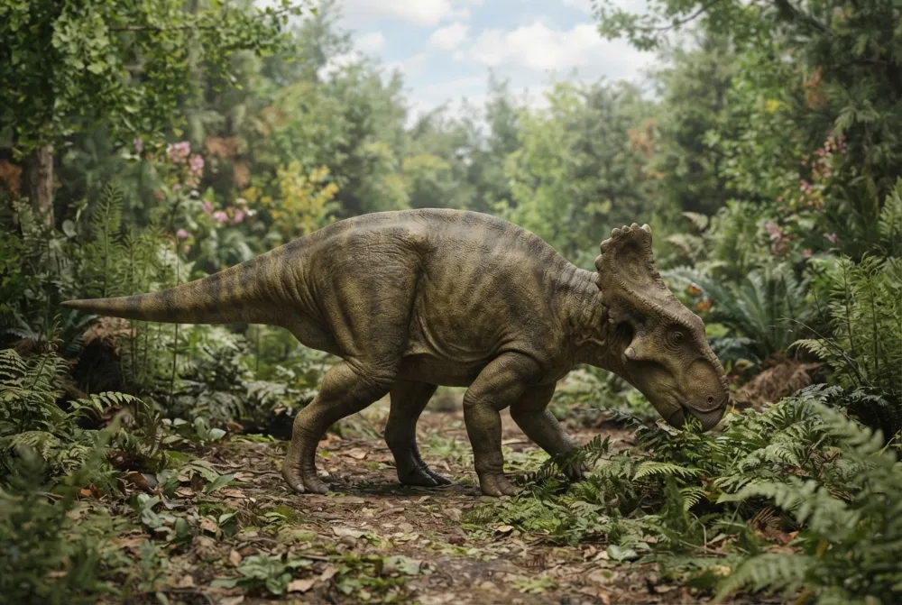 AI-made picture of Ischioceratops