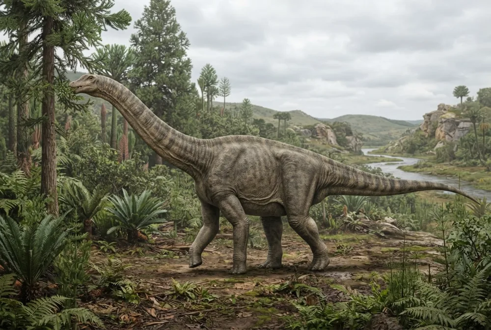 AI-made picture of Jingshanosaurus