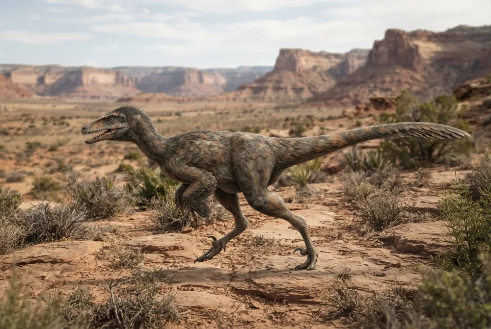 Kayentavenator, tehisaru joonistatud
