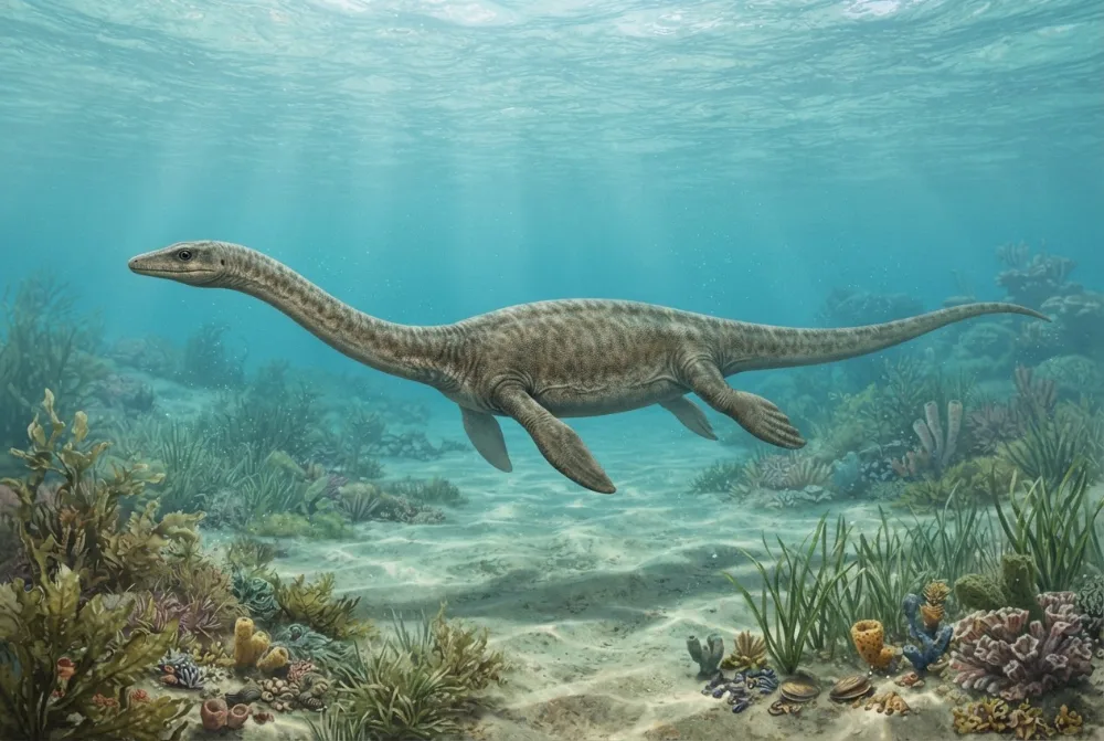 AI-made picture of Keichousaurus