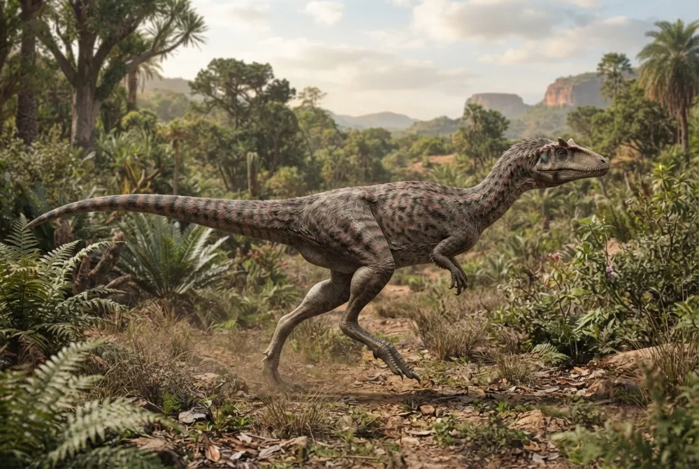 Laevisuchus, tehisaru joonistatud