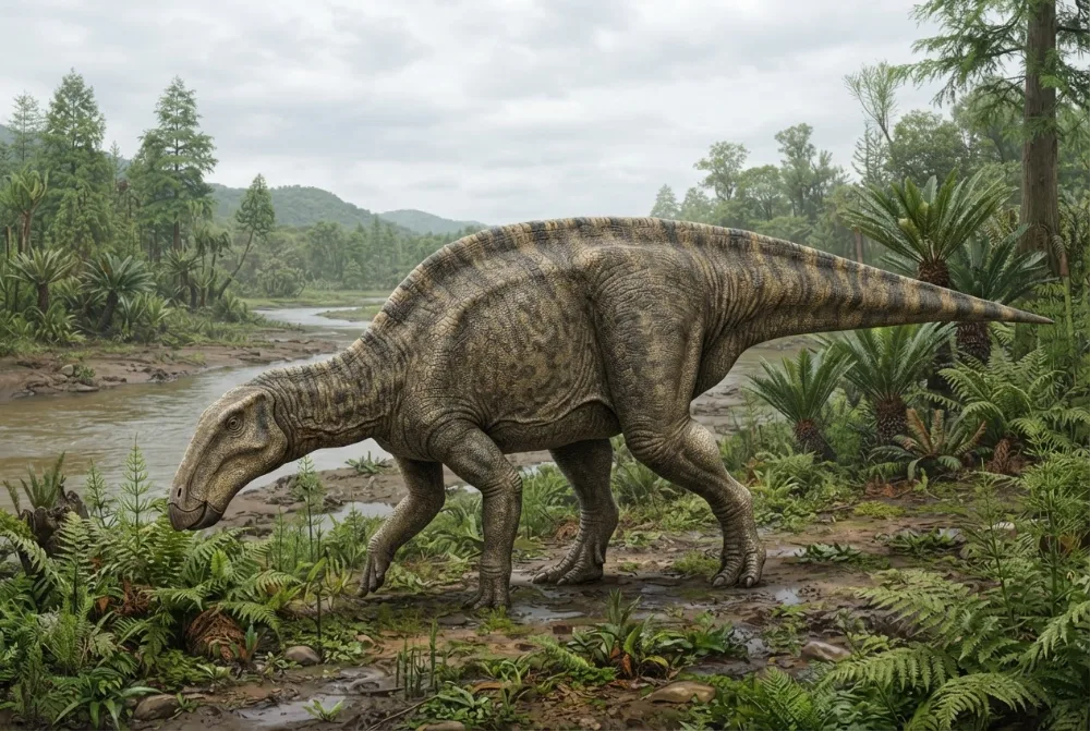 Laiyangosaurus, tehisaru joonistatud