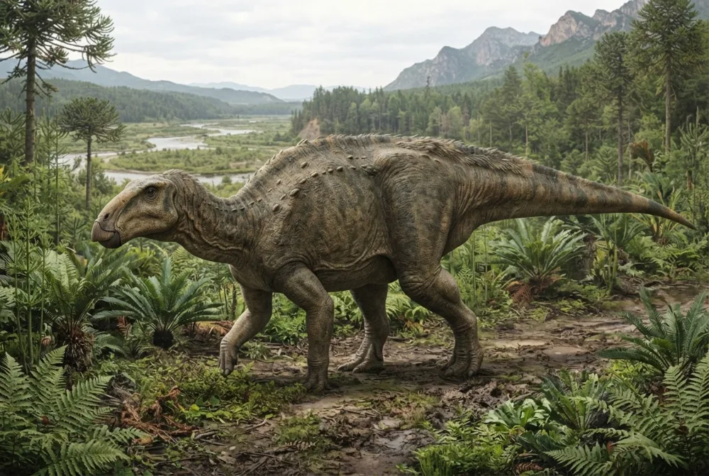 Lanzhousaurus, tehisaru joonistatud