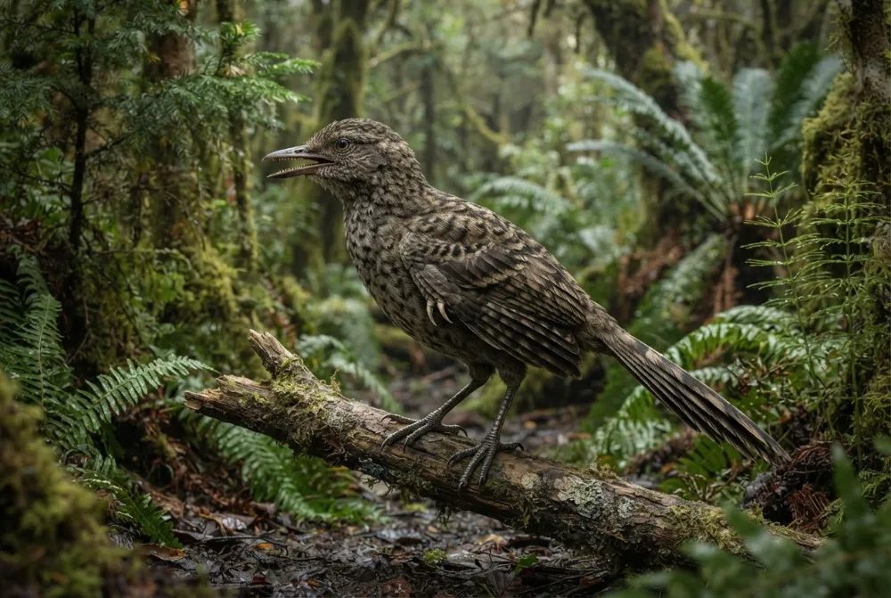 Largirostrornis, tehisaru joonistatud