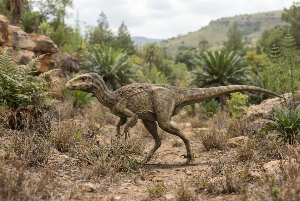 Lesothosaurus, tehisaru joonistatud