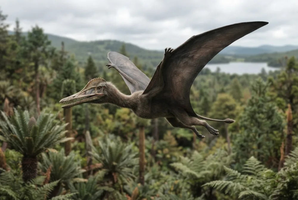 Liaodactylus, tehisaru joonistatud