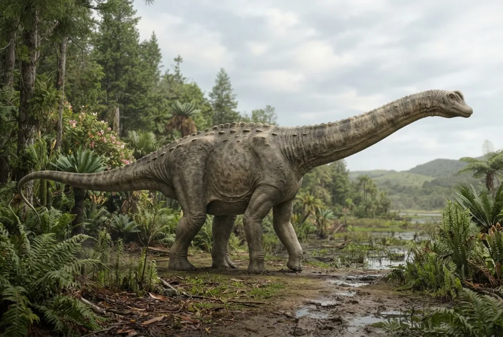 Lohuecotitan, tehisaru joonistatud