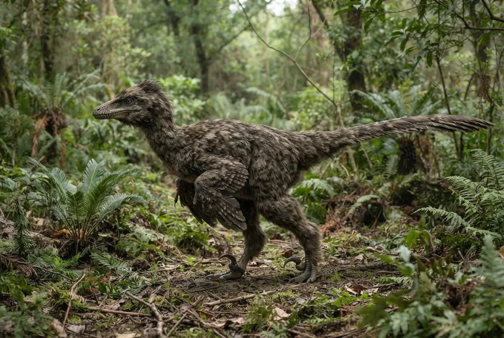 AI-made picture of Luanchuanraptor