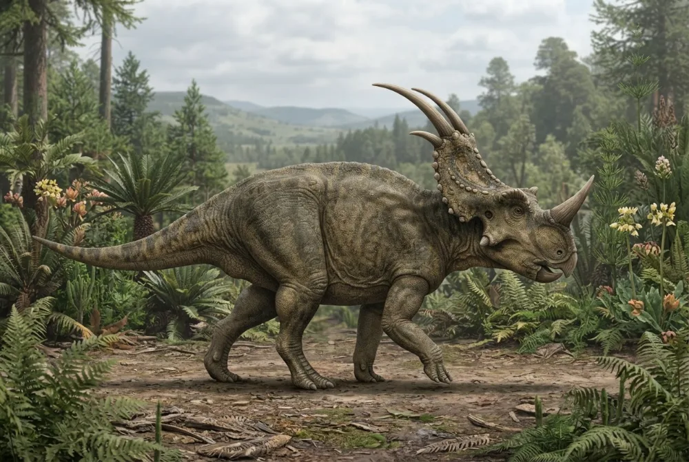 AI-made picture of Machairoceratops