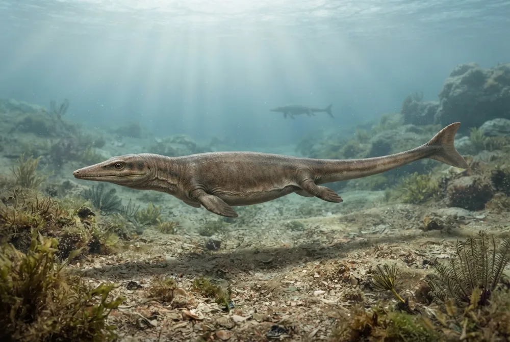 AI-made picture of Majiashanosaurus