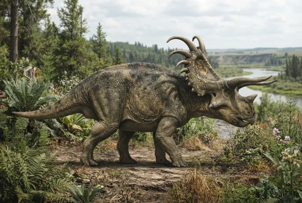AI-made picture of Medusaceratops