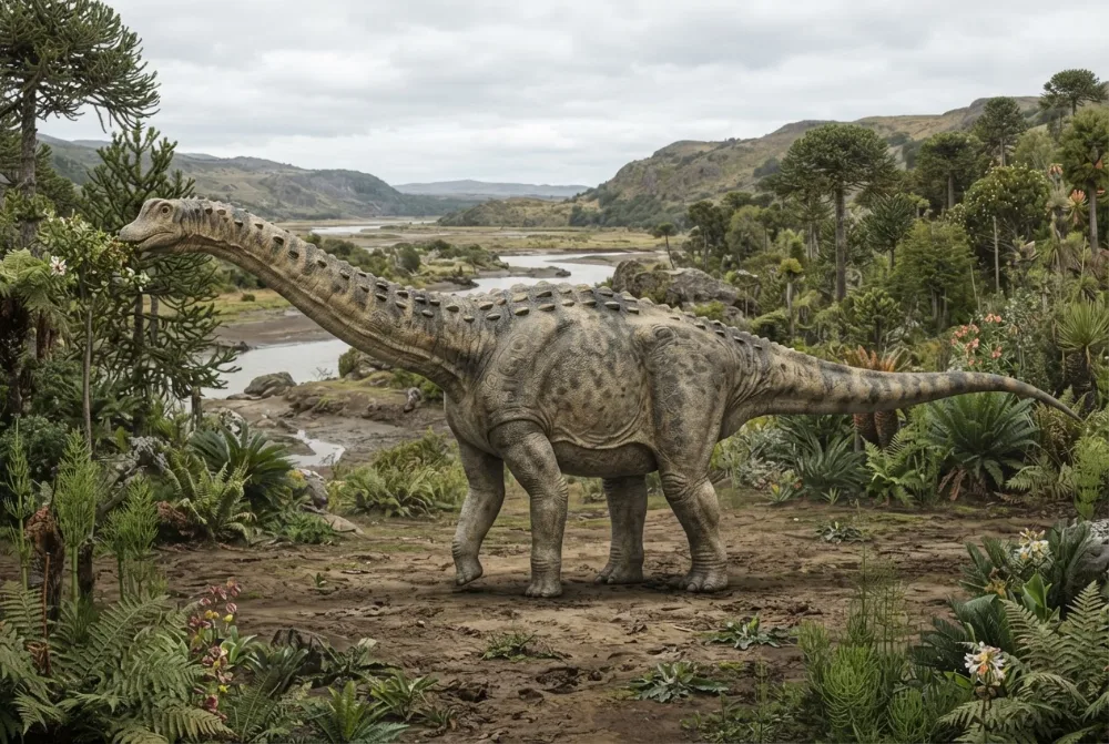 AI-made picture of Mendozasaurus