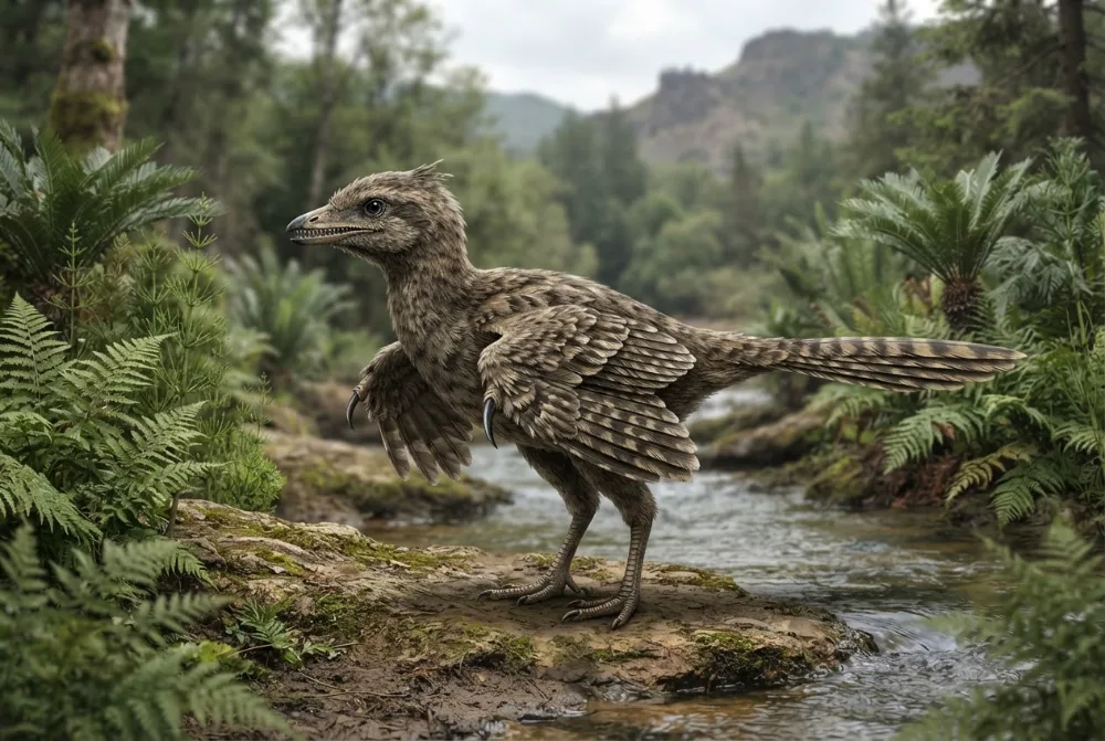 AI-made picture of Mengciusornis