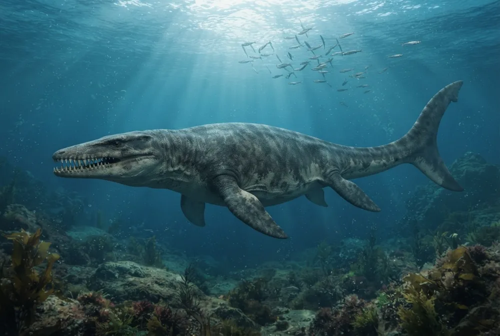 AI-made picture of Moanasaurus