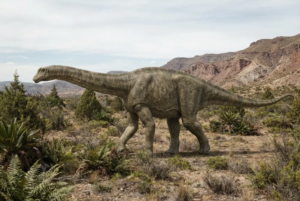 AI-made picture of Mussaurus