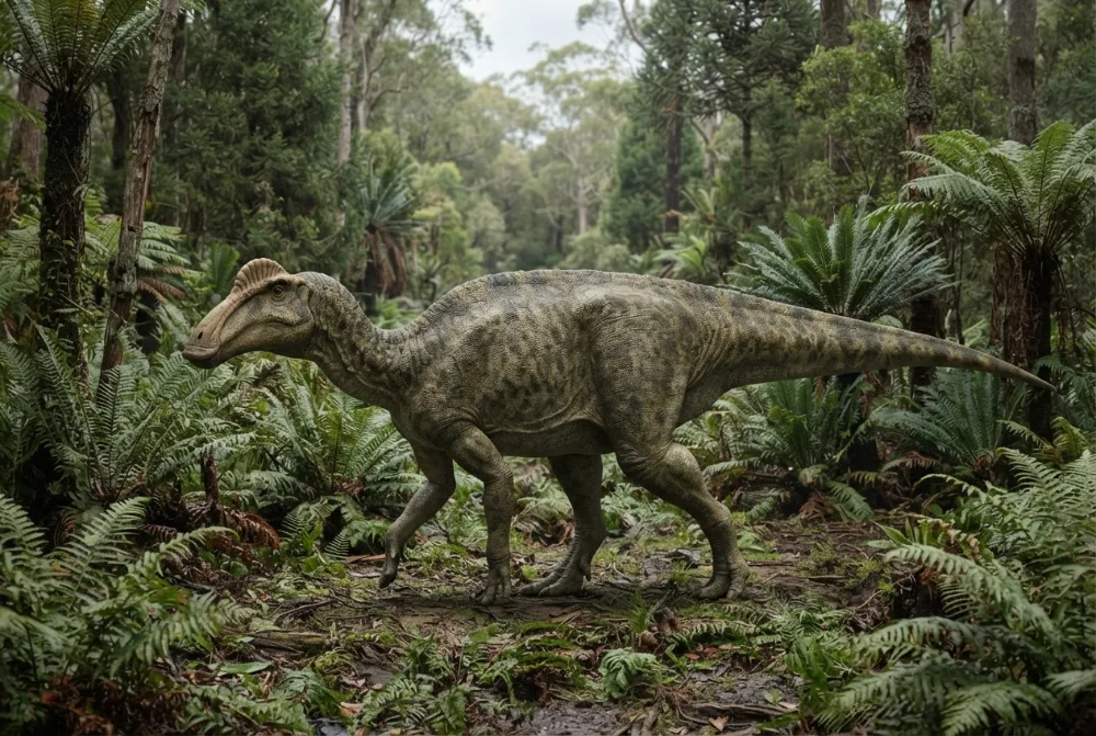 AI-made picture of Muttaburrasaurus
