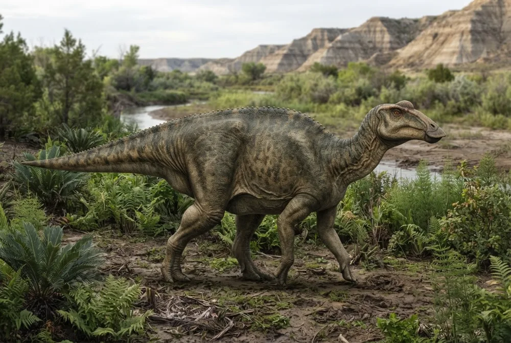 AI-made picture of Naashoibitosaurus