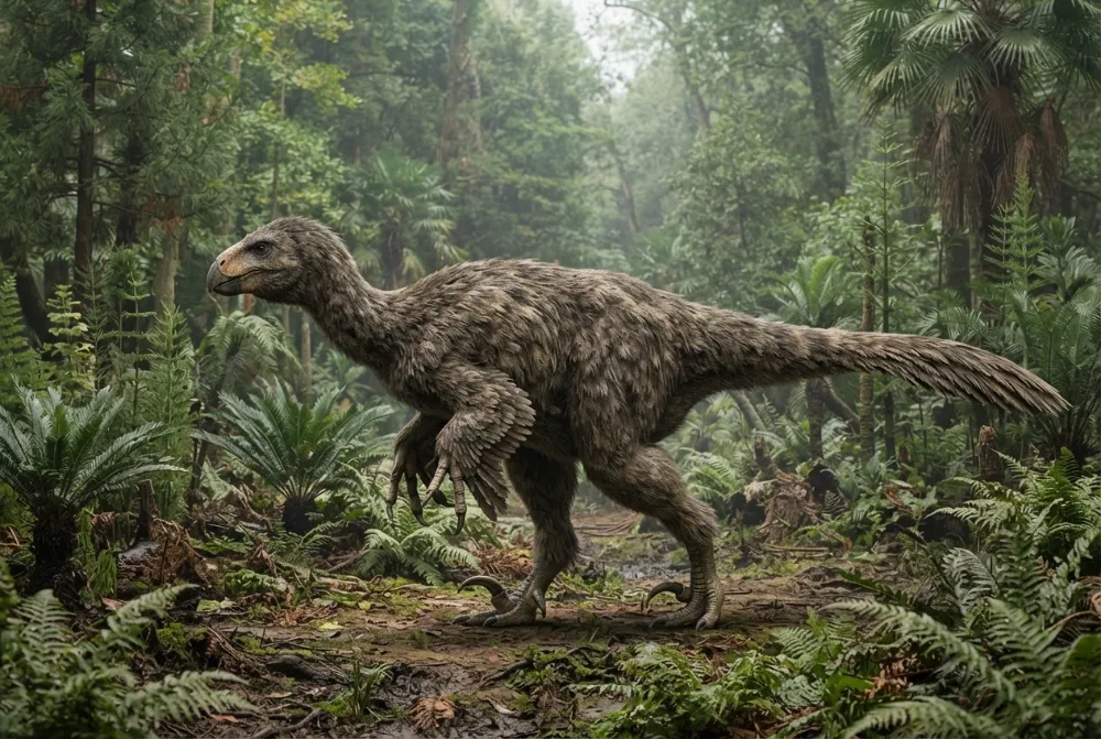 Nanshiungosaurus, tehisaru joonistatud