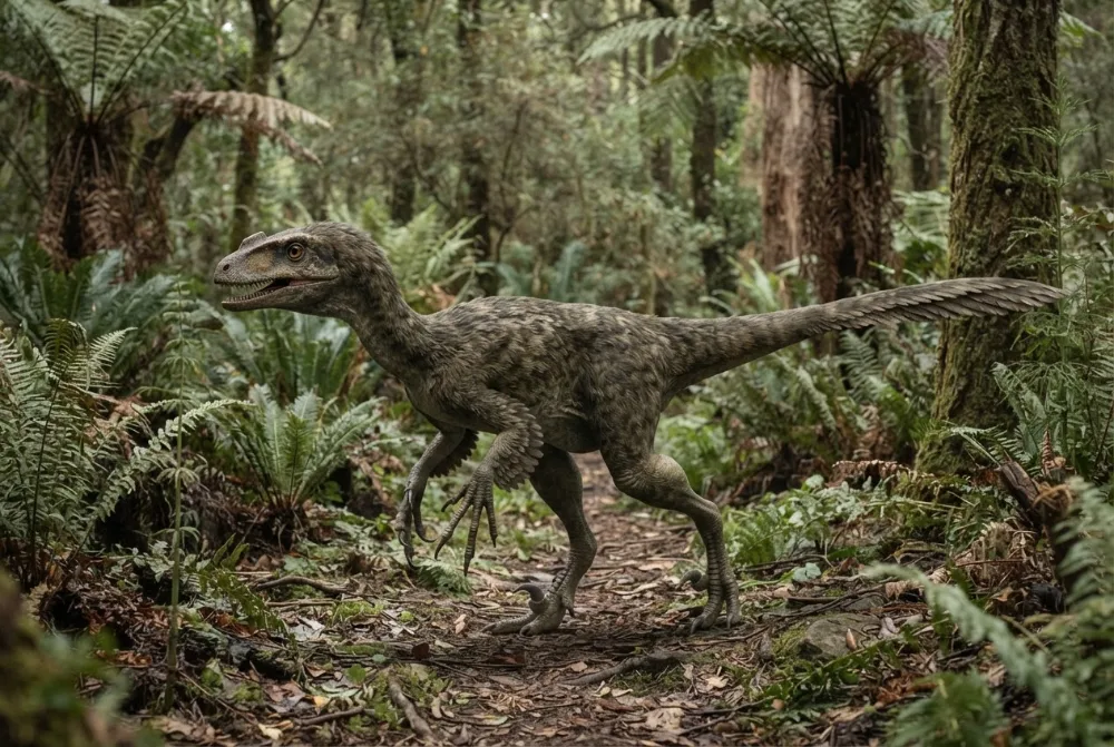 AI-made picture of Ornitholestes