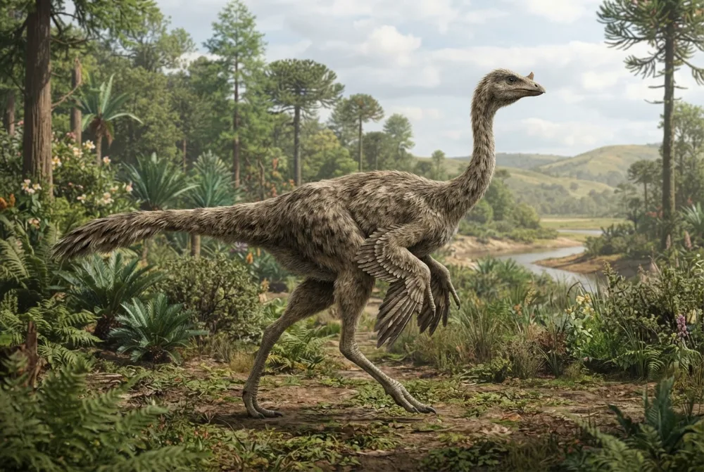 AI-made picture of Ornithomimus