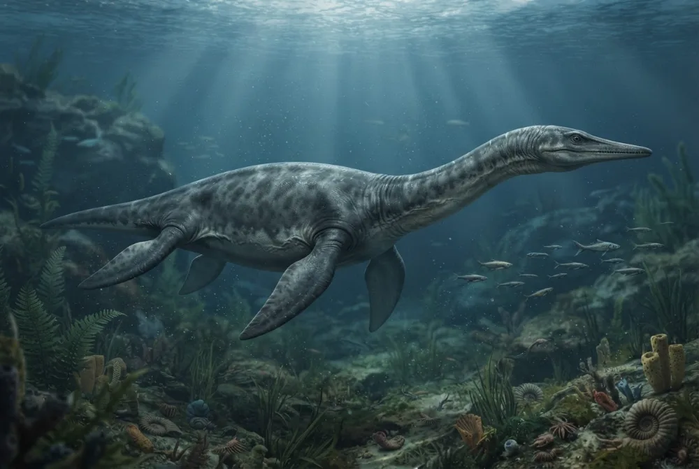 Pahasapasaurus, tehisaru joonistatud