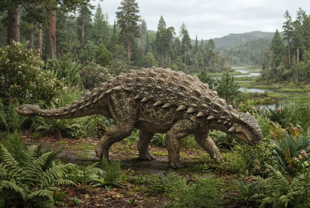 AI-made picture of Panoplosaurus