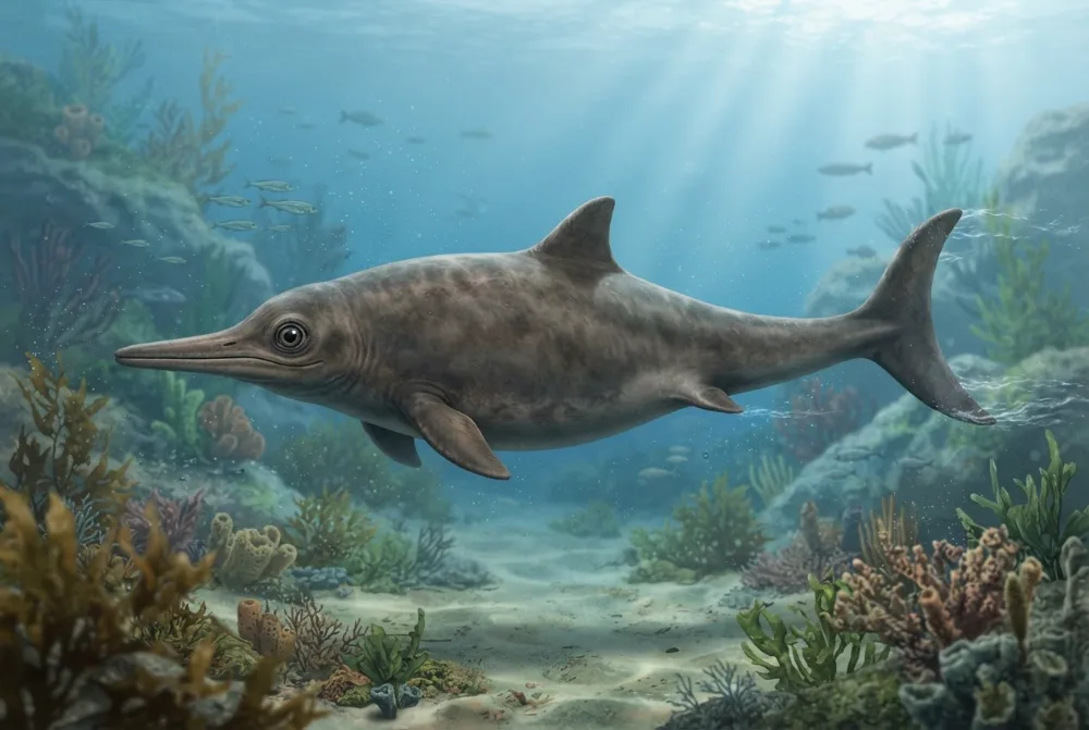 AI-made picture of Paraophthalmosaurus
