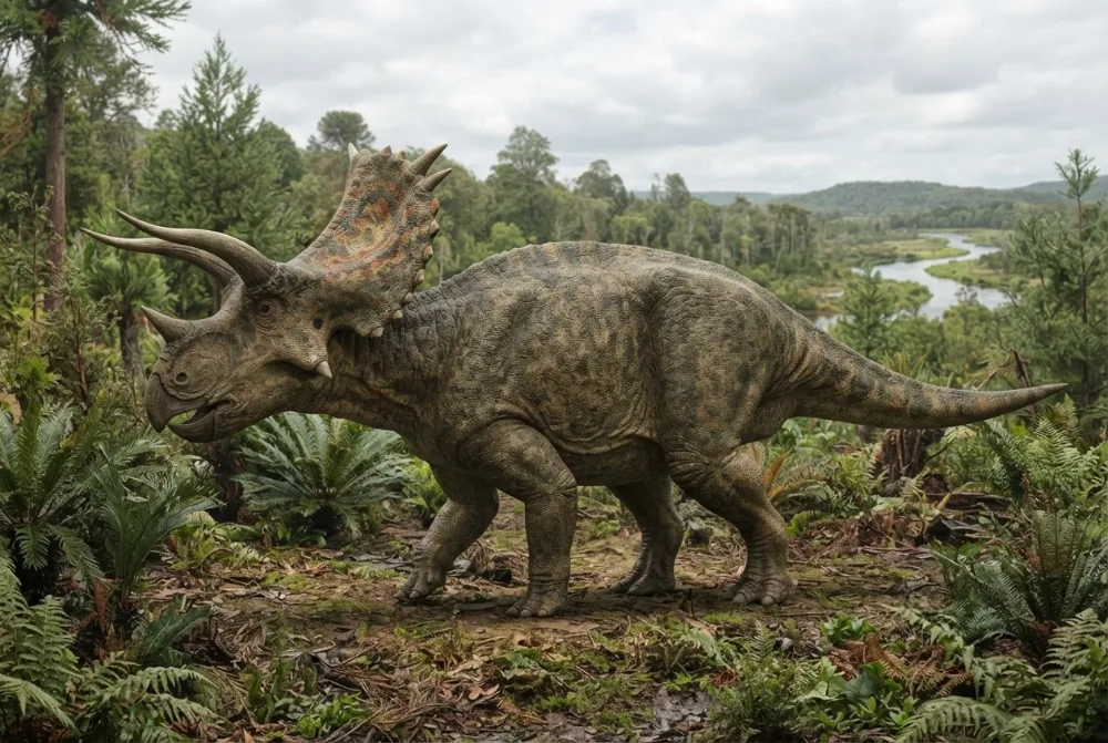 AI-made picture of Pentaceratops