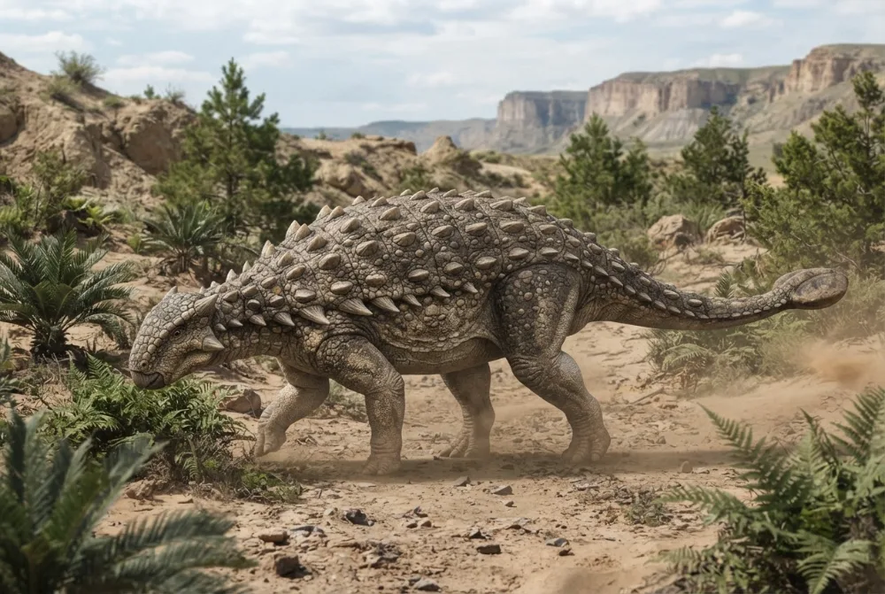 Pinacosaurus, tehisaru joonistatud
