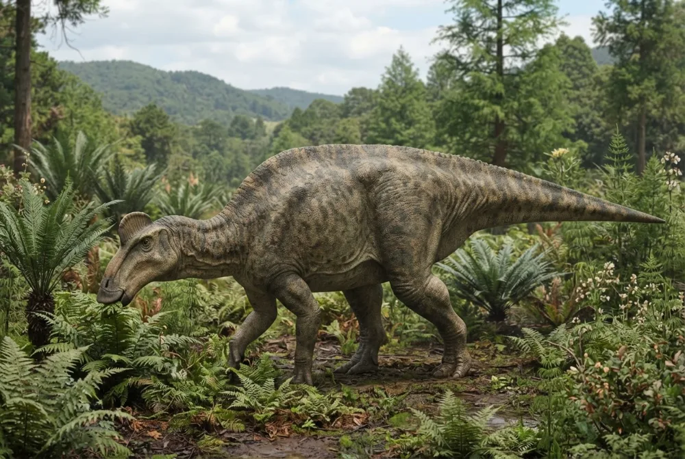 AI-made picture of Probrachylophosaurus
