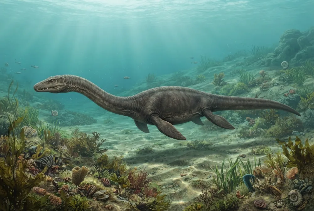 Proneusticosaurus, tehisaru joonistatud