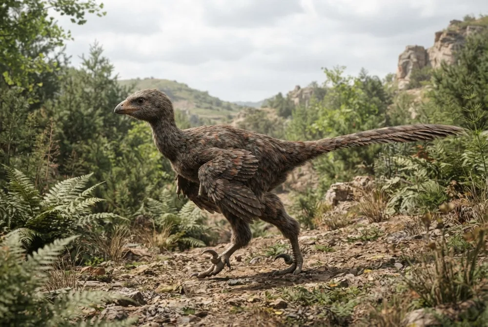 AI-made picture of Protarchaeopteryx
