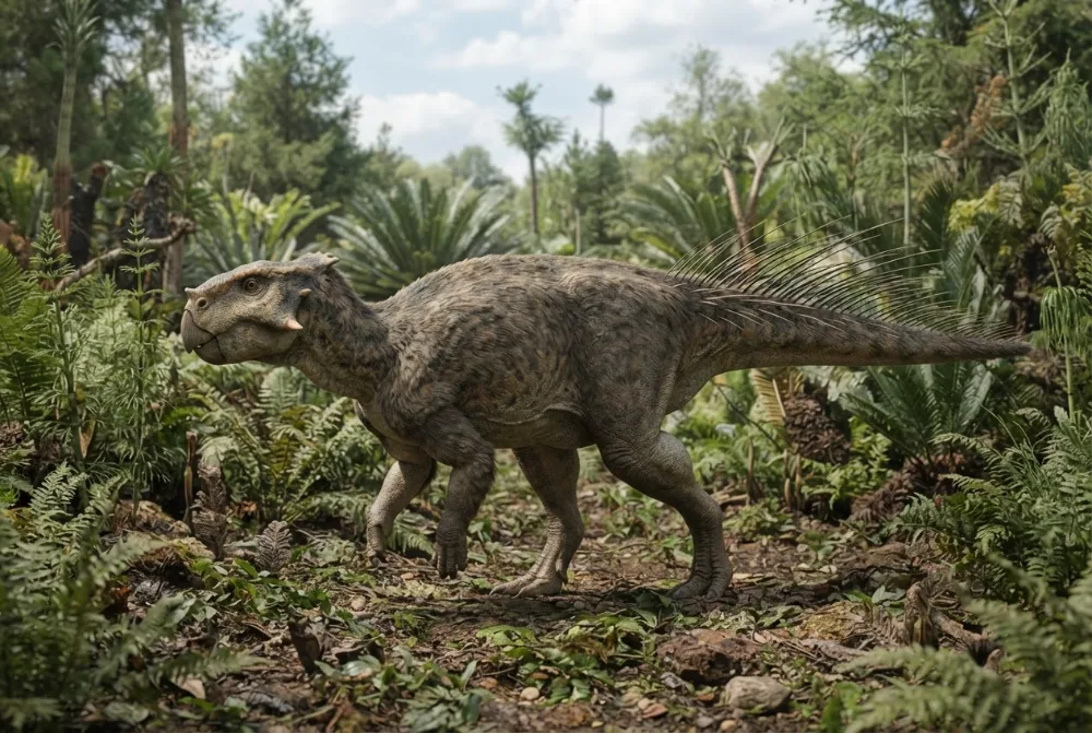 KI-laget bilde av Psittacosaurus