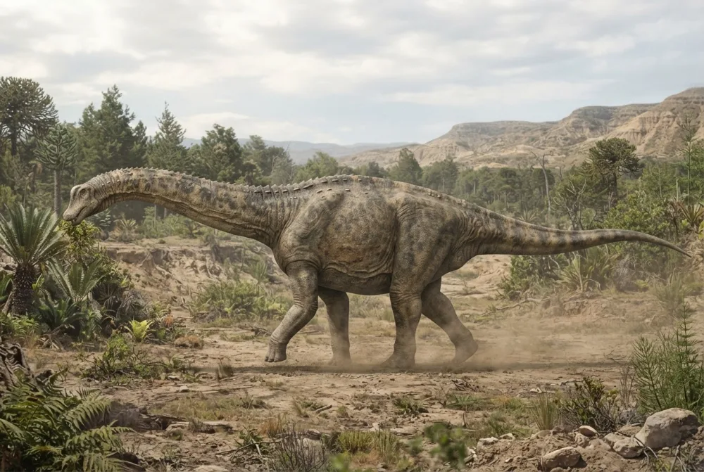 AI-made picture of Quetecsaurus