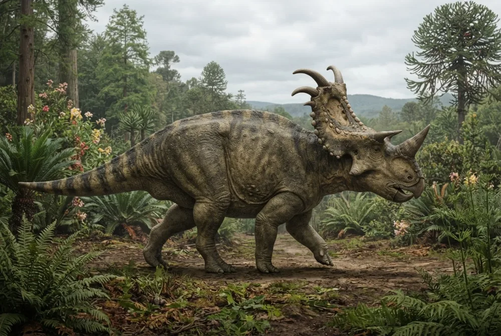 AI-made picture of Rubeosaurus