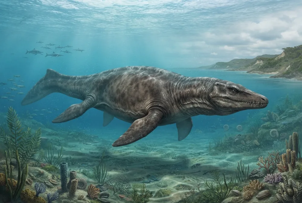 Sachicasaurus, tehisaru joonistatud