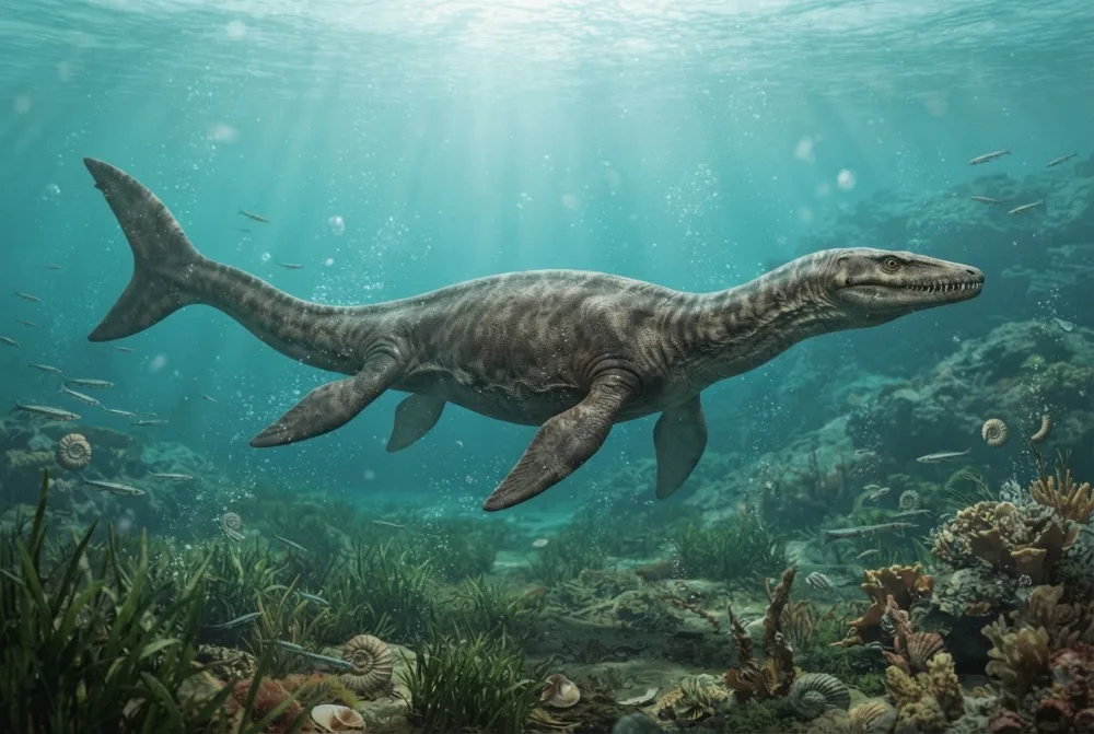 AI-made picture of Sarabosaurus