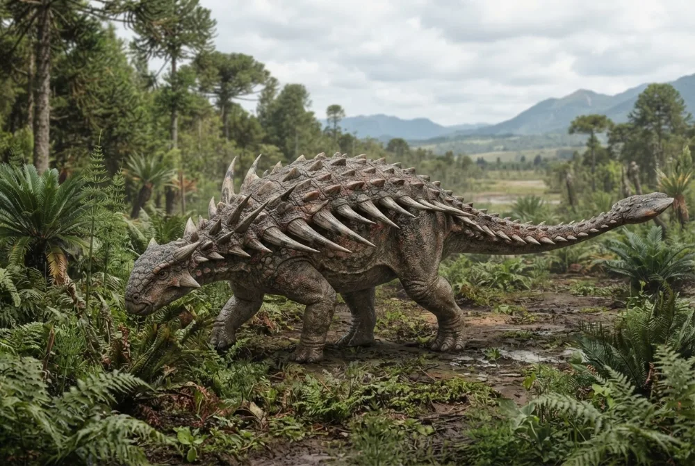Sauropelta, tehisaru joonistatud