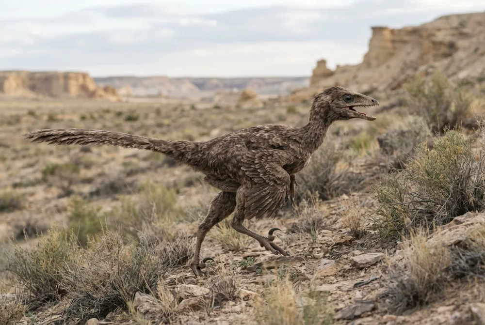 AI-made picture of Saurornithoides