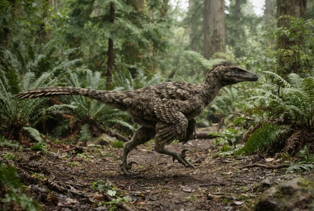 Saurornitholestes: obrázek vytvořený umělou inteligencí