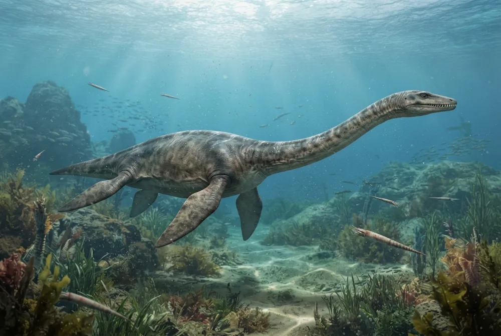 AI-made picture of Scanisaurus
