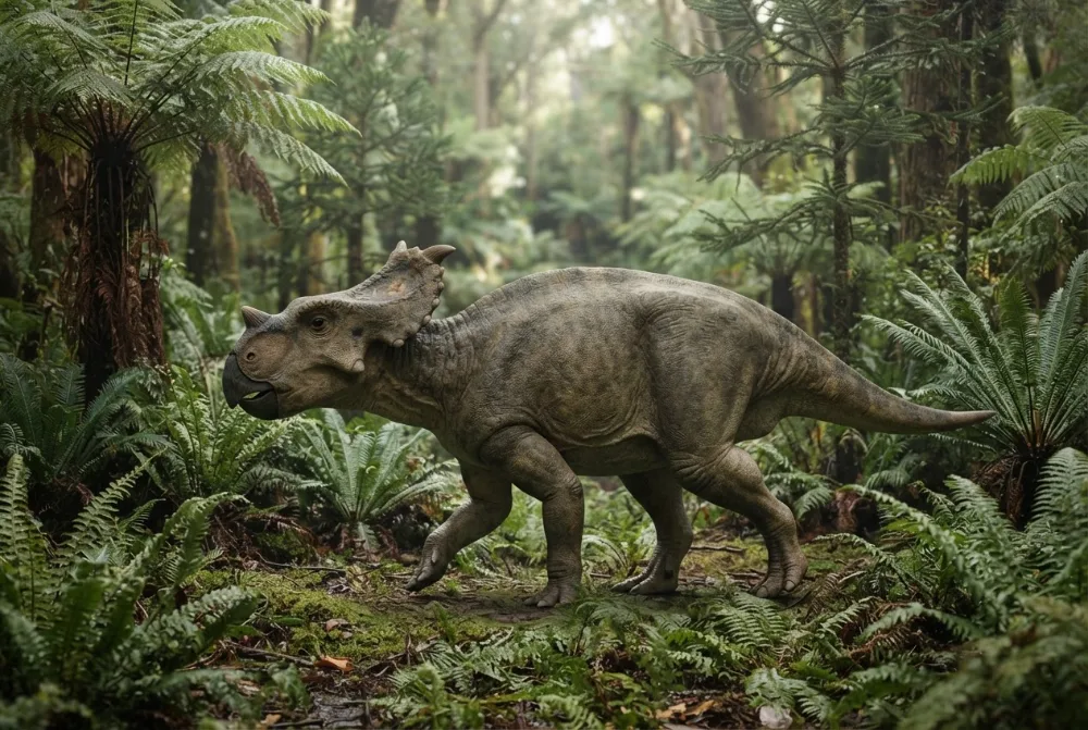 AI-made picture of Serendipaceratops