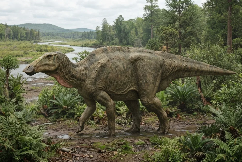 AI-made picture of Shantungosaurus