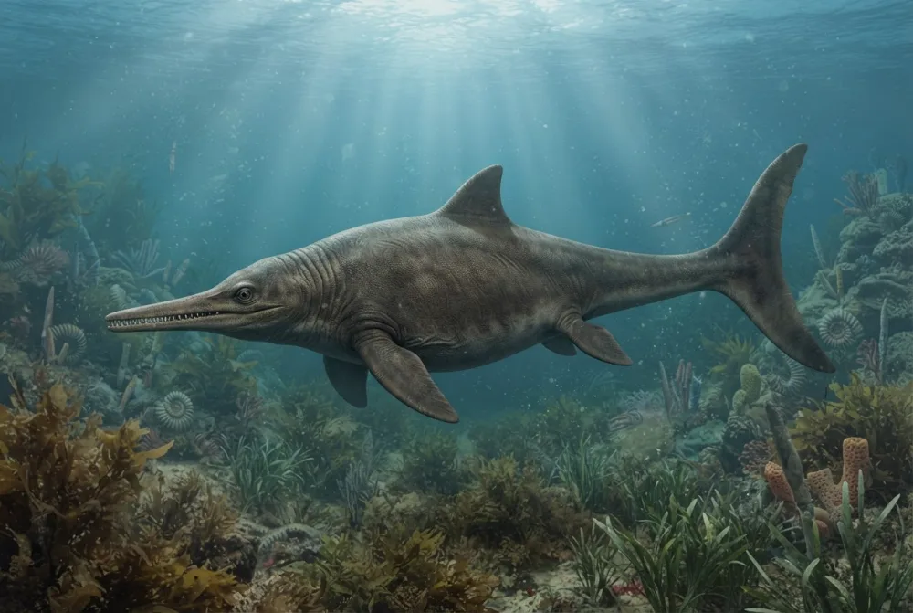 AI-made picture of Simbirskiasaurus