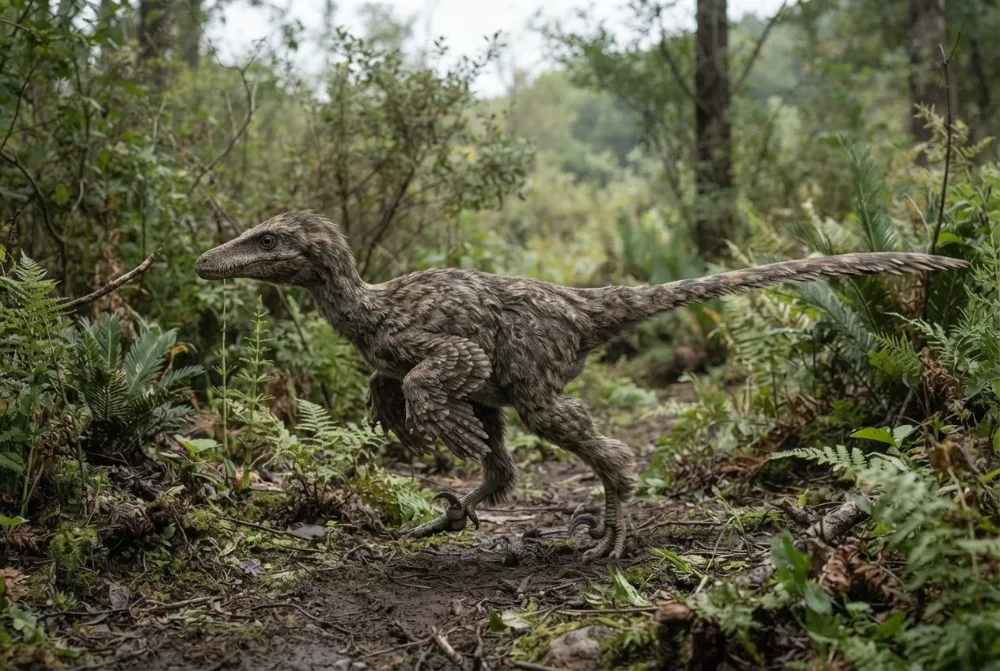 AI-made picture of Sinornithoides