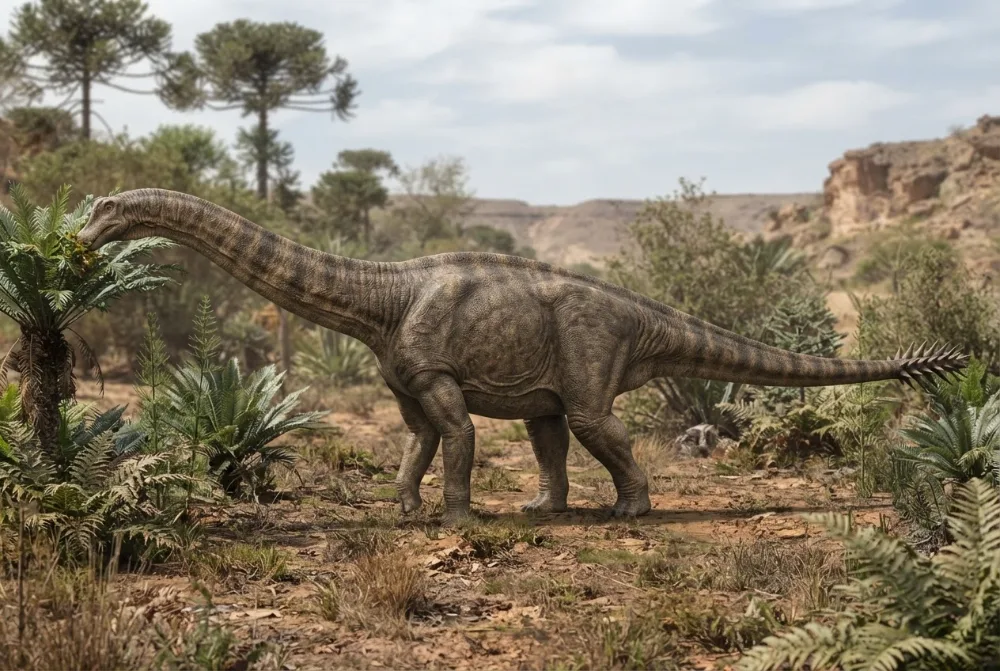 AI-made picture of Spinophorosaurus